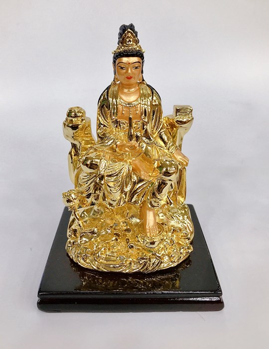 Quan âm đạp sen xi vàng XV07