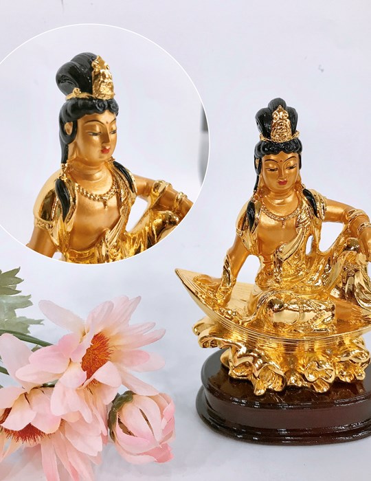Quan âm ngồi thuyền xi vàng XV12
