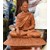 Bổn Sư Ngồi Đế Cỏ 45cm Màu đất áo kín