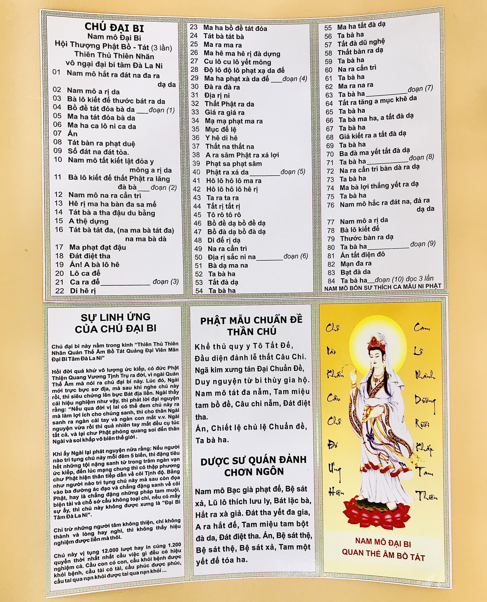 Tấm Chú Đại Bi Lớn 1