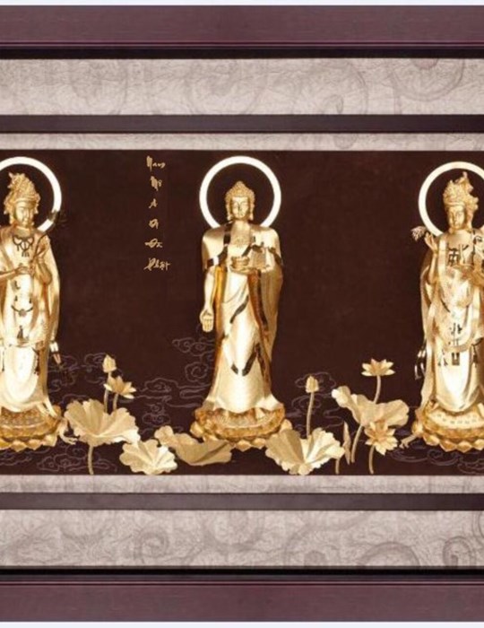 Tây Phương Tam Thánh Dát Vàng FS65129-04