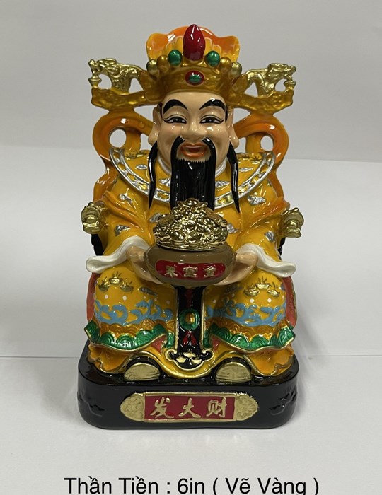 Thần Tiền 6in vẽ vàng