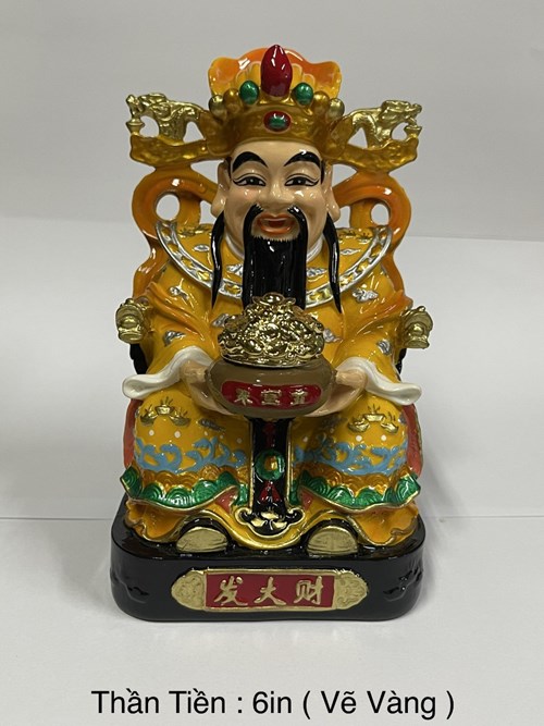 Thần Tiền 6in vẽ vàng