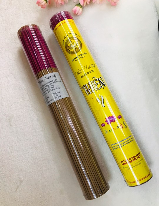 Trầm Thiên Ý Ống Vàng 4 Tấc