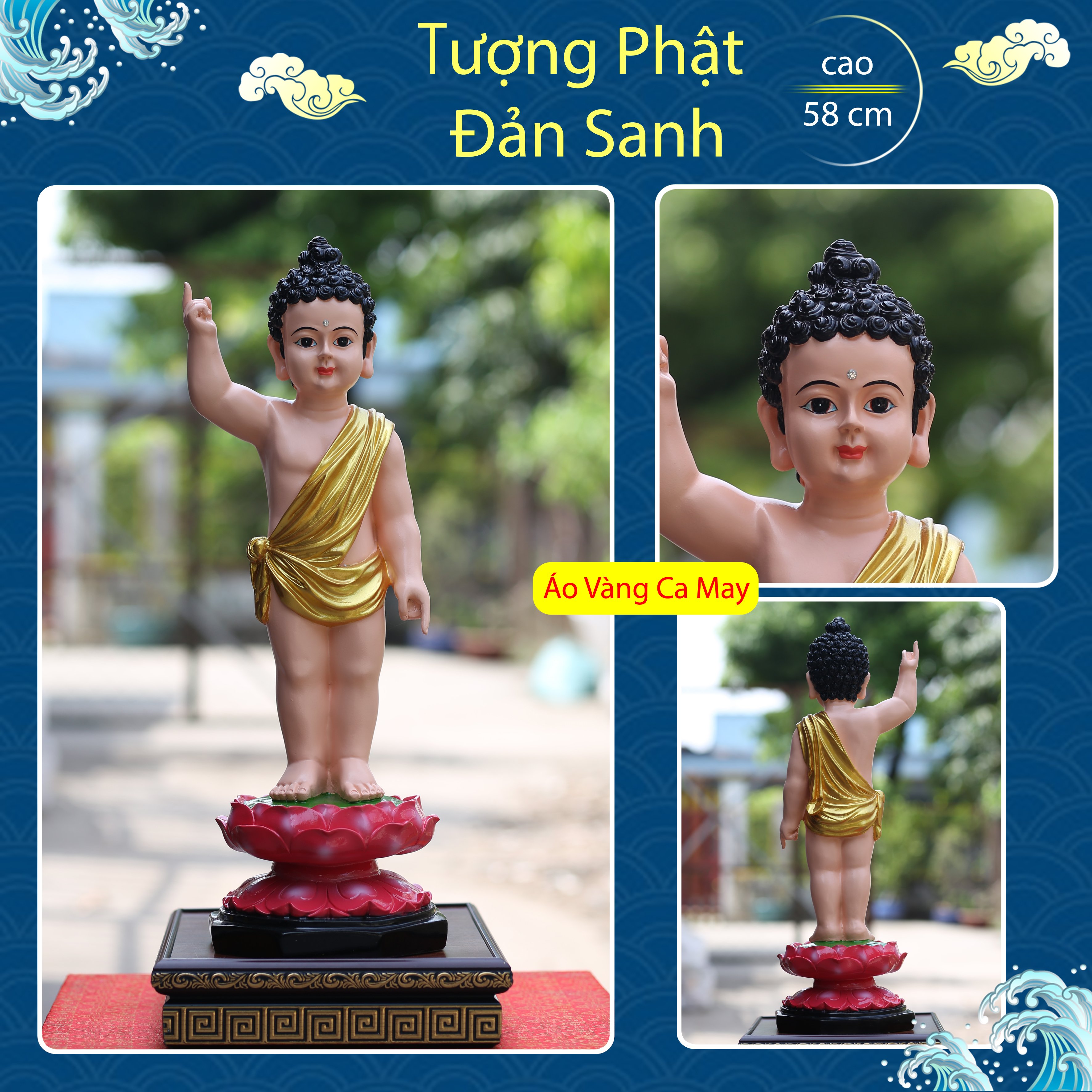 Tượng Đản Sanh 58cm