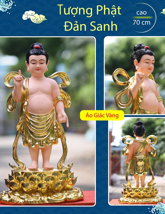 Tượng Đản Sanh 70cm