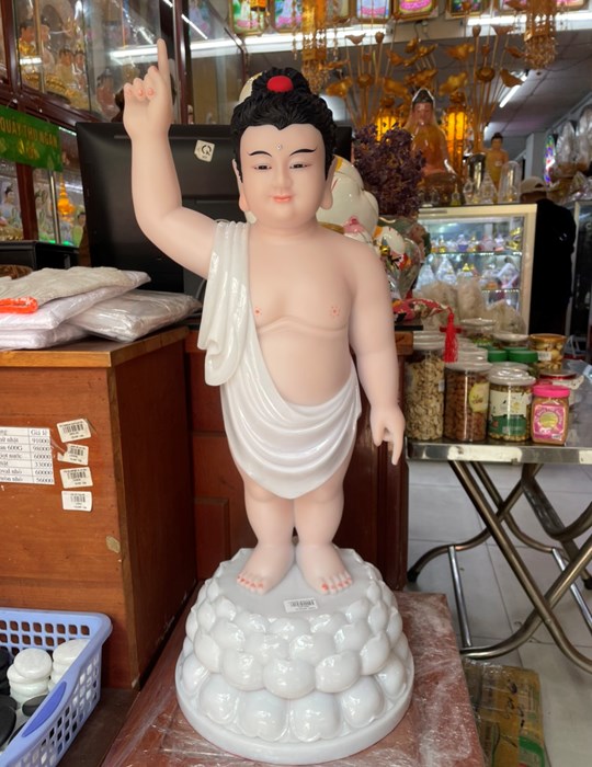 Tượng Đản Sanh Đá 26in - 65cm