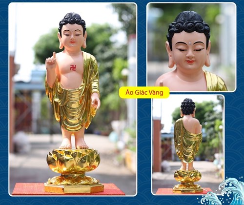 Tượng Đản Sanh Giác Vàng 85cm