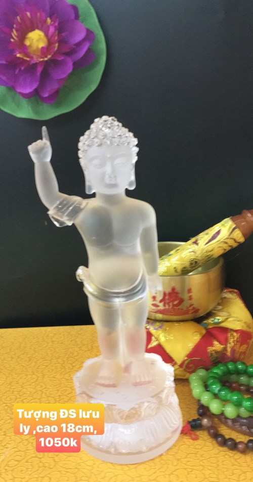 Tượng đản sanh lưu ly 18cm