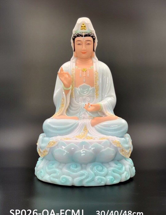 Tượng Quan Âm đá SP026 30cm FCMJ