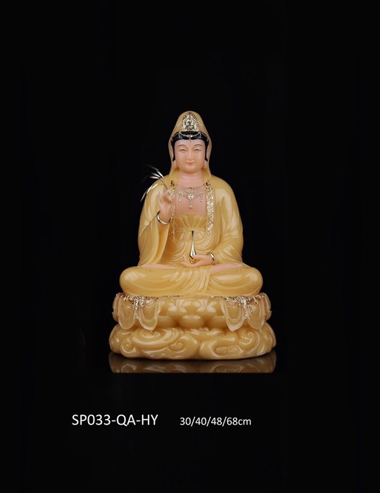 Tượng Quan Âm đá SP033 30cm HY