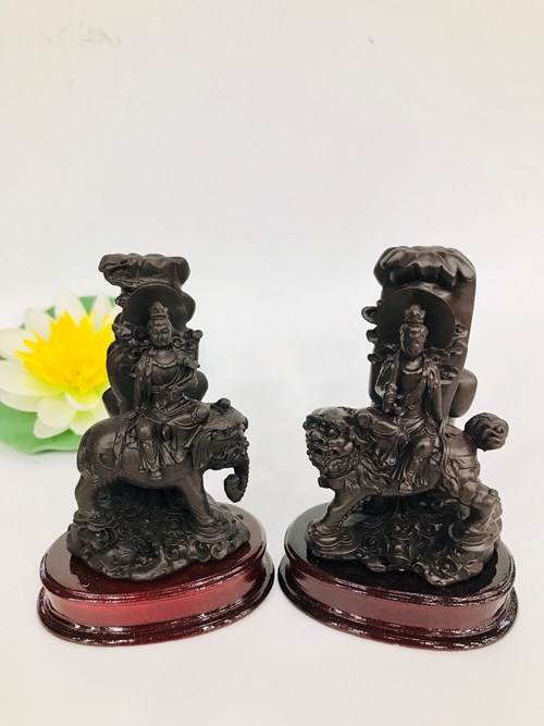Tượng Văn Thù + Phổ Hiền QA05