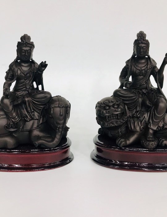 Tượng Văn Thù + Phổ Hiền QA04