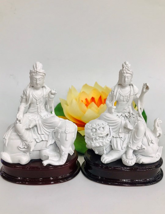 Tượng Văn Thù + Phổ Hiền TR04