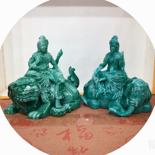 Tượng Văn Thù + Phổ Hiền