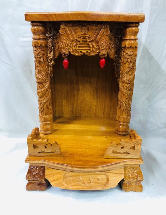 Trang Thờ Gỗ Gõ Mái Bằng 40