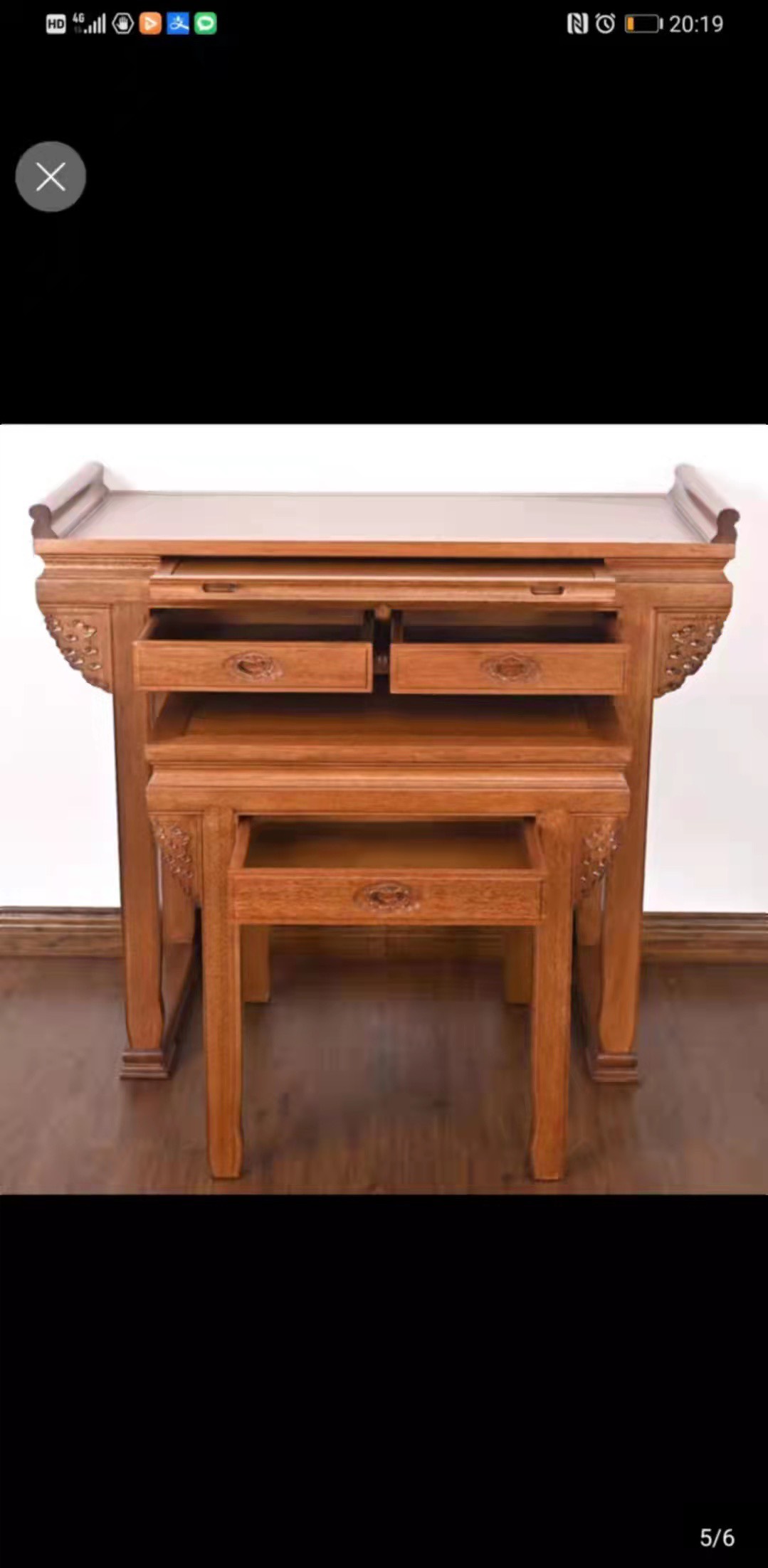 bàn 108cm gỗ đàn hương