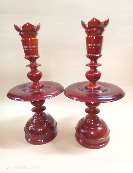 Chân đèn xà cừ 48 VD