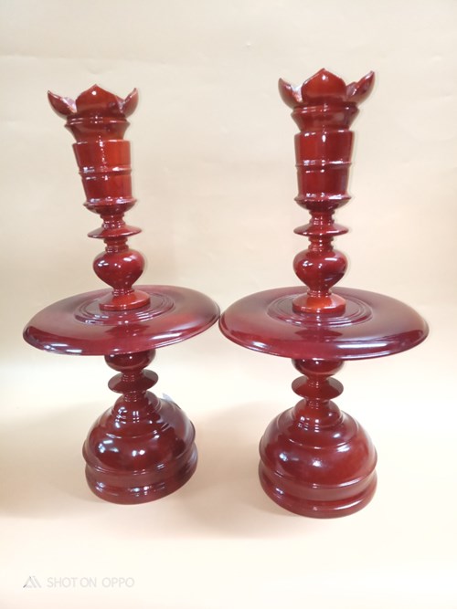 Chân đèn xà cừ 48 VD