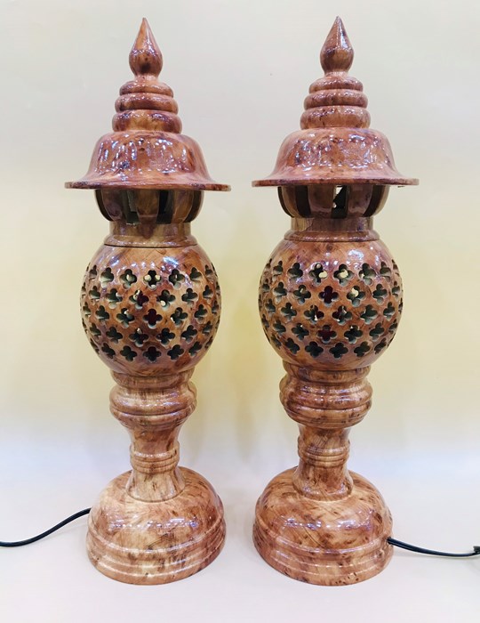 Đèn Tổ Ong Xà Cừ 41 Vẽ Nu