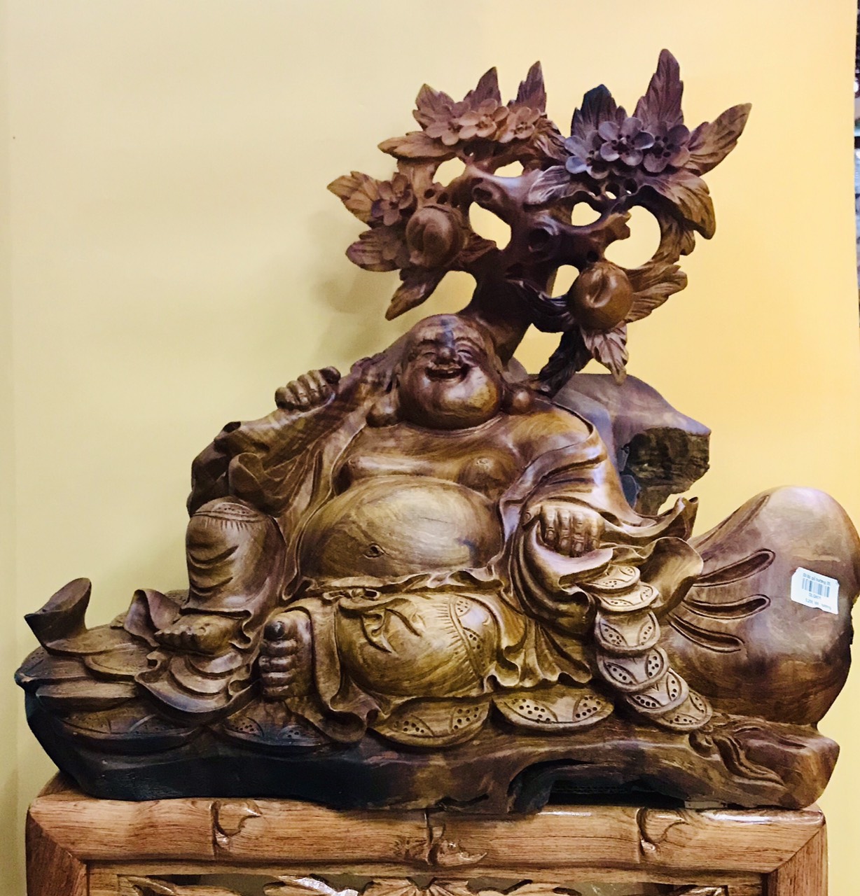 Di Lặc Gỗ Hương 35cm