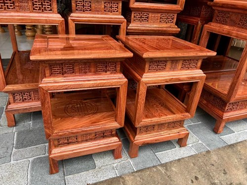 Đôn đèn gỗ hương 60cm