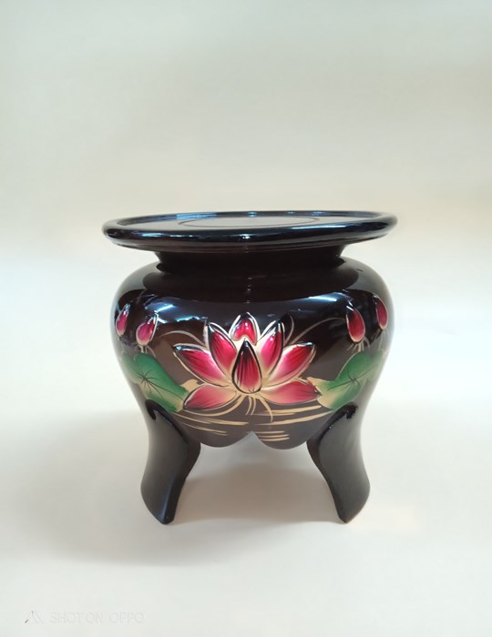Đôn gỗ cao bông nổi trung